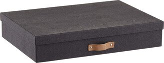 Bigso Woodgrain Document Box Black