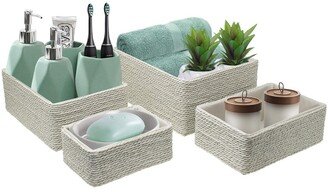 Stackable Woven Baskets, Set of 4