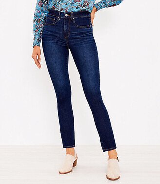 Petite Mid Rise Skinny Jeans in Classic Dark Indigo Wash