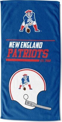 30x60 NFL New England Patriots 40 Yard Dash Legacy Printed Beach Towel