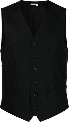 V-neck wool waistcoat