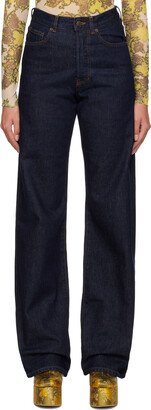 Indigo Five-Pocket Jeans-AB