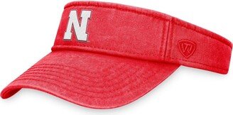 Men's Scarlet Nebraska Huskers Terry Adjustable Visor