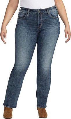 Plus Size Avery High-Rise Slim Bootcut Jeans W94627EAE321 (Indigo) Women's Jeans
