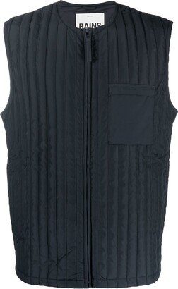 Quilted Zip-Up Gilet-AB