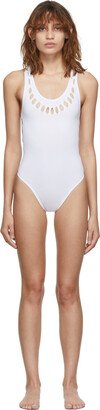 White Seamless One-Piece Swimsuit