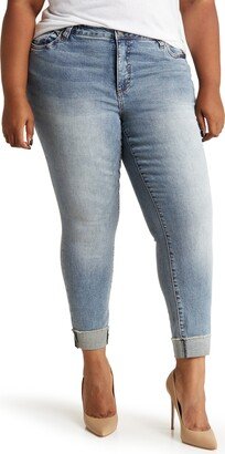 Ascher Cuffed Ankle Straight Leg Jeans