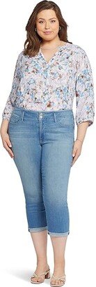 Plus Size Chloe Capris Hollywood Waistband Cuff in Mesmerize (Mesmerize) Women's Jeans