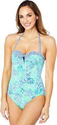 Jagger One-Piece (Cabana Green Keepin It Reel) Women's Swimsuits One Piece