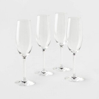 4pk Geneva Crystal 7.7oz Champagne Flutes - Threshold Signature™