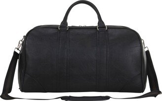 Faux Leather Duffle Bag