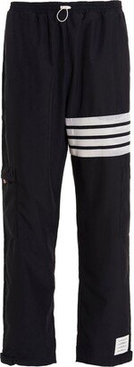 High Waist 4-Bar Striped Track Pants