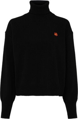 Turtle neck crest jumper