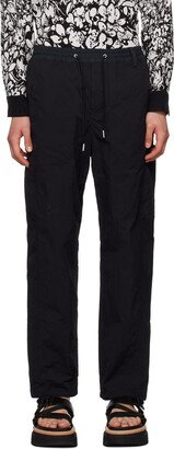 Black Drawstring Cargo Pants