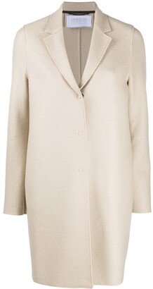 Single-Breasted Wool Coat-AX