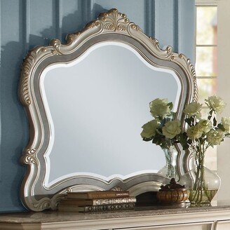 Chantelle Mirror in Pearl White Finish - Pearl White Finish