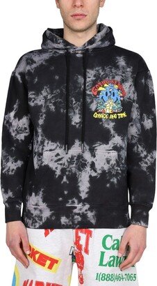 Printed Drawstring Hoodie-AA