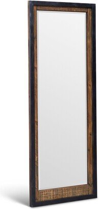 Dick Idol Collection Urban Frontier Pine & Iron Floor Mirror, Contemporary Americana