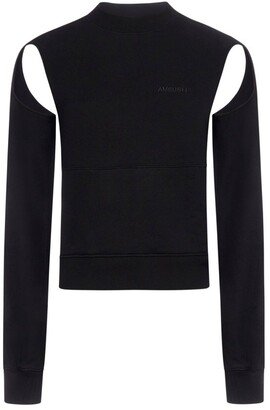 Logo Cut-Out Detail Sweatshirt-AB