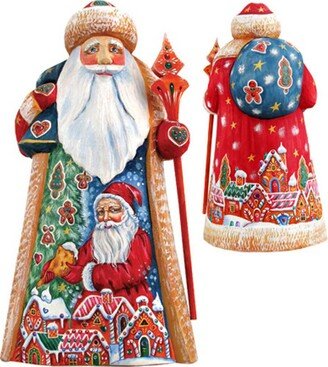 G.DeBrekht Woodcarved Hand Painted Candy Coated Christmas Figurine