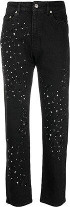 Star-Print Straight-Leg Trousers