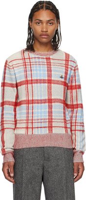 Red & Blue Check Sweater