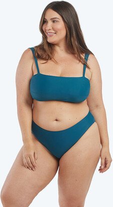 The Wide Strap Oasis Bikini Top - Seaweed