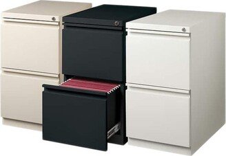 Hirsh 20-inch-deep Steel Mobile Two-drawer File Pedestal with Lock