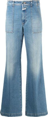 Aria high-waisted flared jeans