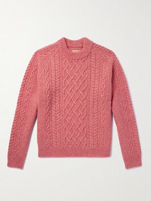 De Bonne Facture Cable-Knit Wool Sweater