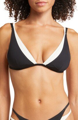 Finneas Contrast Trim Bikini Top