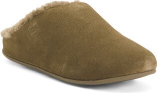 TJMAXX Chrissie Suede Shearling Slippers For Women