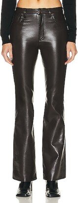 Recycled Leather Lilah Pant in Brown