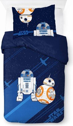 Saturday Park Star Wars Droids 100% Organic Cotton Twin Duvet Cover & Sham Set