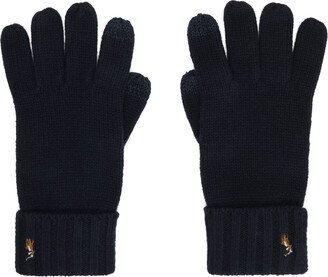 Navy Touch Gloves