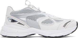 White & Silver Marathon Runner Sneakers