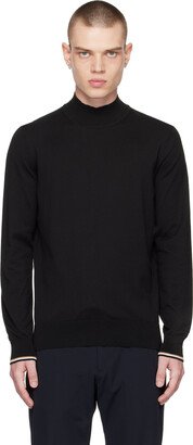 Black Mock Neck Sweater-AA