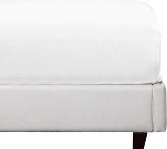 Cool Percale Fitted Sheet Only, 100% Organic Cotton, Fully Elasticized with Deep Pockets by Queen