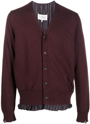 V-neck button-up cardigan-AC