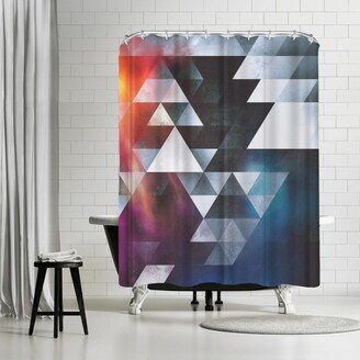 71 x 74 Shower Curtain, Wyy Tww Gryy by Spires