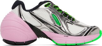 Silver & Pink TK-MX Sneakers