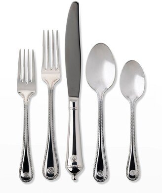 5-Piece Polished Berry & Thread Flatware Set