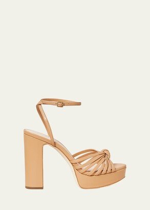 Rivka Metallic Knot Platform Sandals