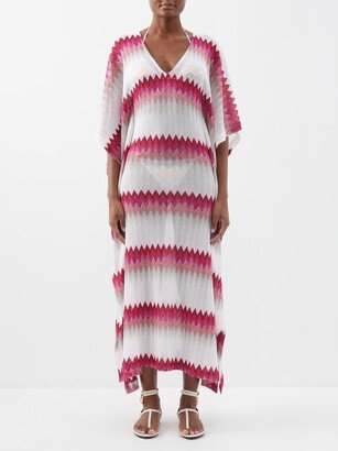 Zigzag Crochet-knit Kaftan