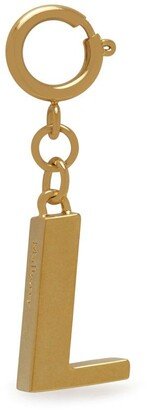 Alphabet Brass Keyring - L