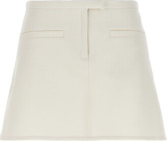 Crepe Trapeze Mini Skirt