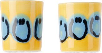 Yellow & Blue Frizbee Ceramics Edition Head Zone Cup Set