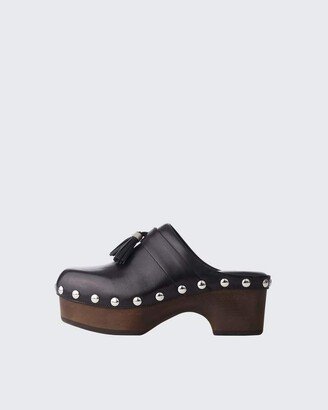 Johannes Clog- Leather Heeled Clog