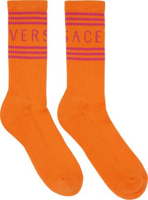 Orange Athletic Socks