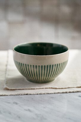 Green Stripe Cereal Bowl